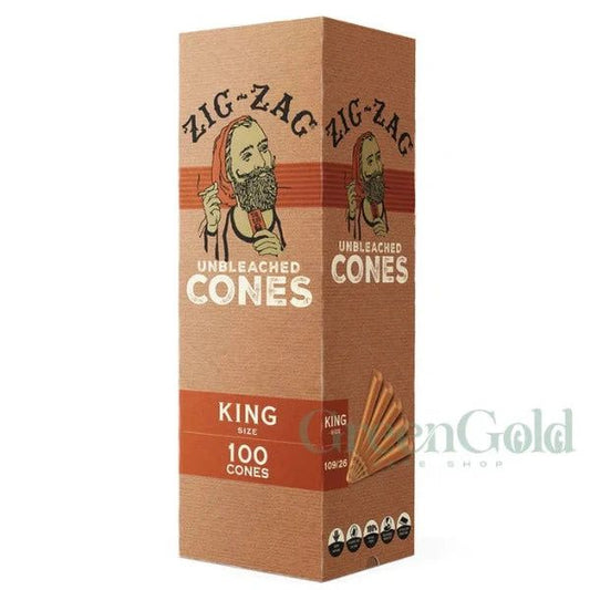 Conos Zig Zag Sin Blanquear King Size | 100 Piezas