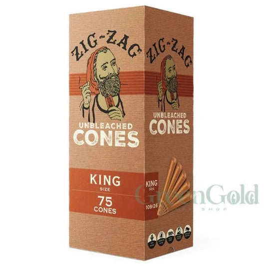 Conos Zig Zag Sin Blanquear King Size | 75 Piezas