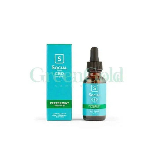 Gotas de CBD 1000 mg Hierbabuena | Social CBD