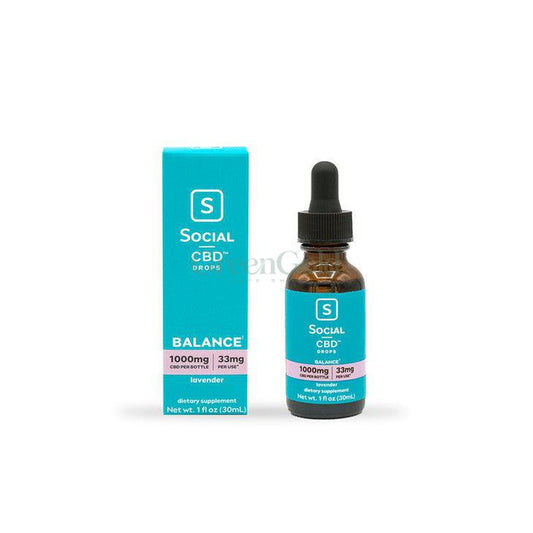 Gotas de CBD 1000 mg Lavanda | Social CBD