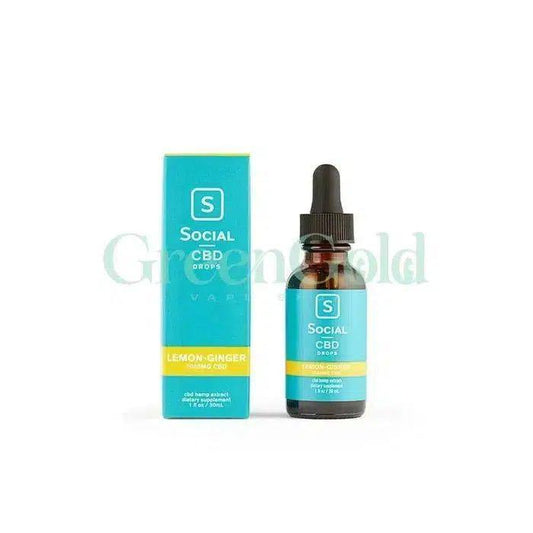 Gotas de CBD 1000 mg Lemon Ginger | Social CBD