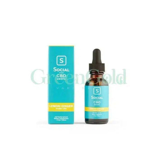 Gotas de CBD 500 mg Lemon Ginger | Social CBD