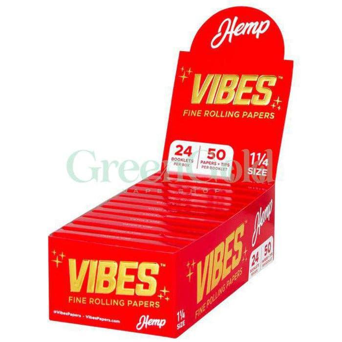 Papel para Rolar con Filtros Hemp 1 1/4¨ | VIBES