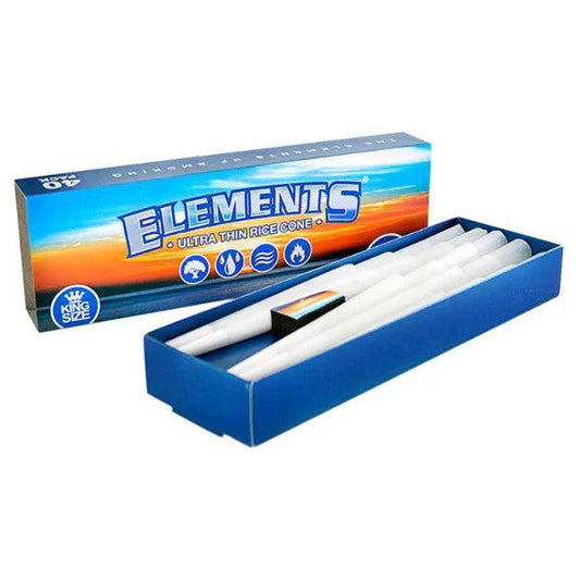 Conos King Size Paquete con 40 Piezas | Elements - GreenGold Vape Shop - Papeles para rolar