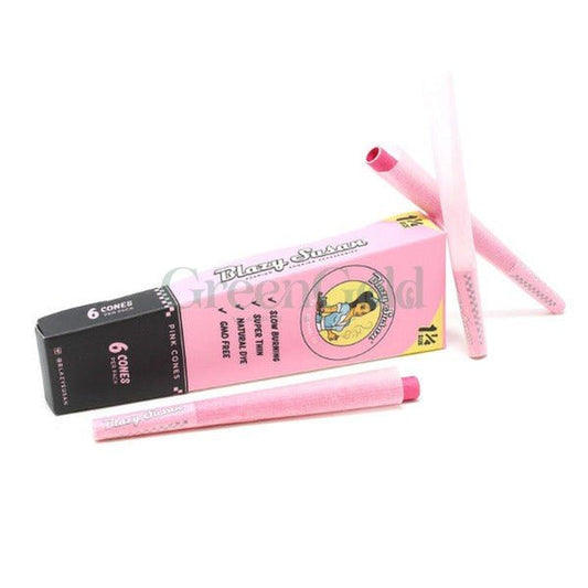 Conos Pink 1 1/4 Paquete con 6 Piezas | Blazy Susan - GreenGold Vape Shop - Papeles para rolar