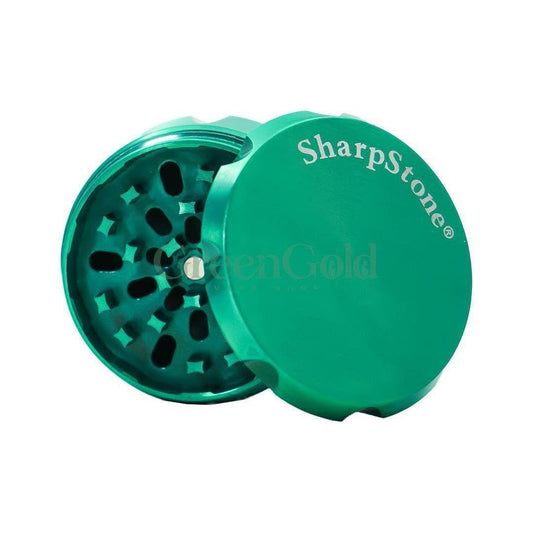 Grinder 4 piezas 50mm Con Colector de Polen | SharpStone - GreenGold Vape Shop - Accesorios