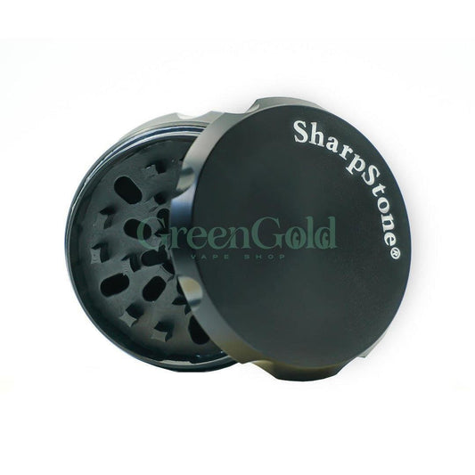 Grinder 4 piezas 60mm con Filtro de Polen | SharpStone - GreenGold Vape Shop - Accesorios