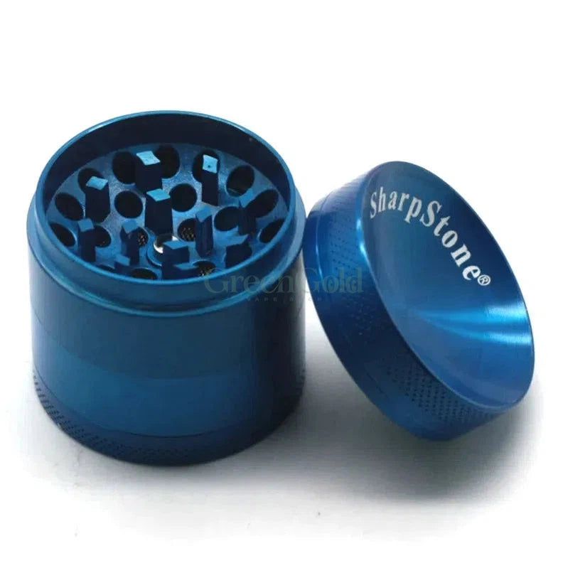 Grinder Magnetico 4 Piezas Grande con Recolector de Polen | SharpStone - GreenGold Vape Shop - Accesorios