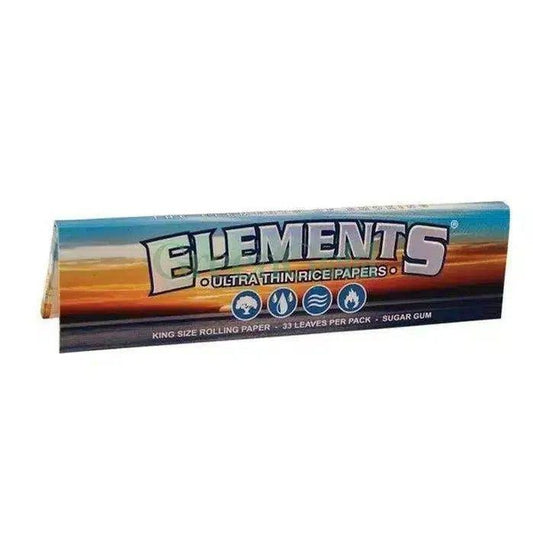 Papel para Rolar Ultra Delgado King Size | Elements - GreenGold Vape Shop - Papeles para rolar