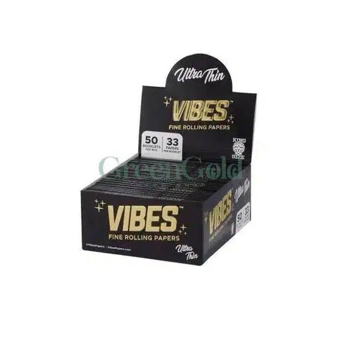 Papel para Rolar Ultra Thin King Size | VIBES - GreenGold Vape Shop - Papeles para rolar