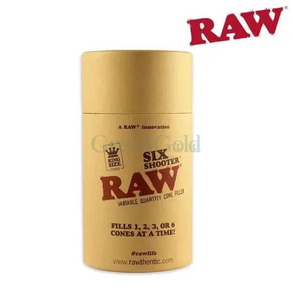 Rellenador de conos 1 1/4 RAW Six Shooter - GreenGold Vape Shop - Accesorios