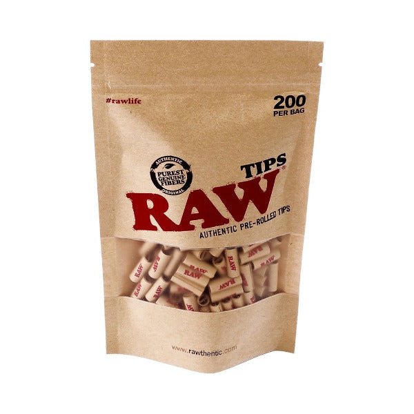 Tips Pre Rolled 200 Piezas | RAW - GreenGold Vape Shop - Papeles para rolar