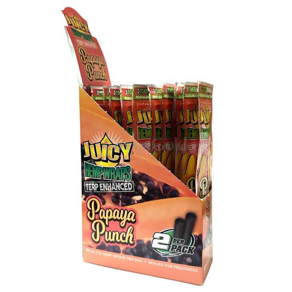 Wraps de Cáñamo Con infusión de Terpenos | Juicy Hemp - GreenGold Vape Shop - Papeles para rolar