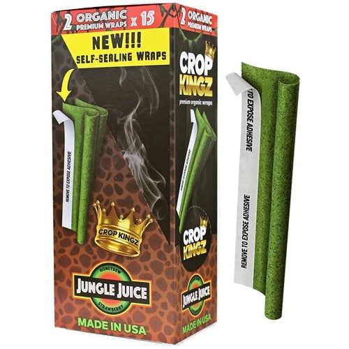 Wraps de cáñamo orgánico | Crop Kingz - GreenGold Vape Shop - Papeles para rolar