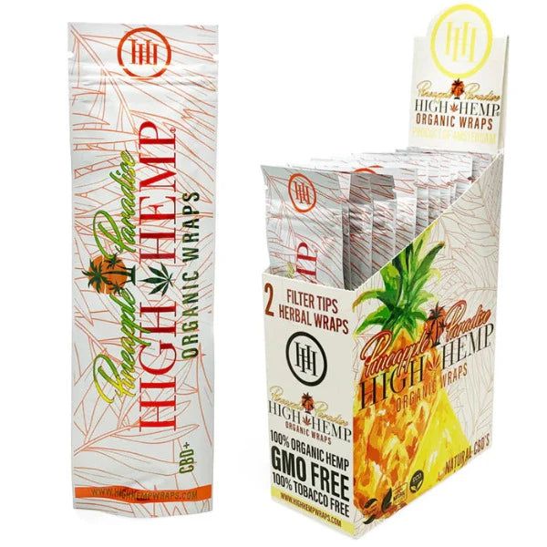 Wraps Organicos Pineapple Paradise | High Hemp - GreenGold Vape Shop - Papeles para rolar