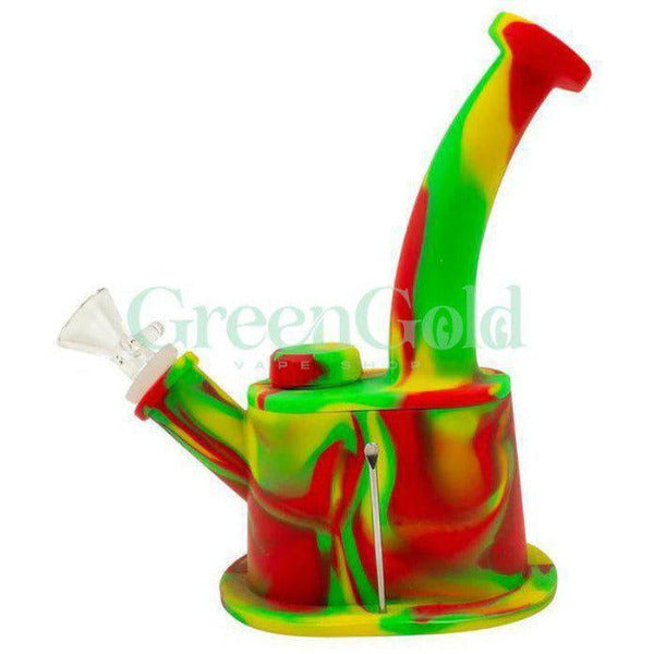 Bong de Silicón 8¨ - GreenGold Vape Shop - Pipas